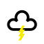 Starker Regen und Gewitter