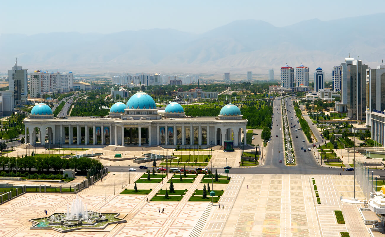 Aschgabat : Le palais du Président. Achgabat
