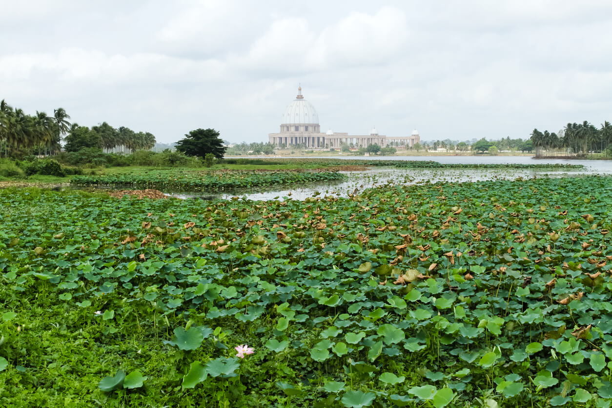 Côte D'Ivoire (Elfenbeinküste): Basilique Notre-Dame-de-la-Paix de Yamoussoukro Côte D'Ivoire (Elfenbeinküste): Basilique Notre-Dame-de-la-Paix de Yamoussoukro